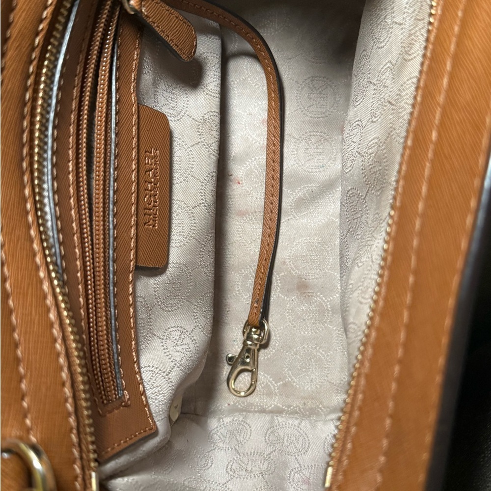 Michael Kors Brown Leather Shoulder Bag - Picture 8 of 8